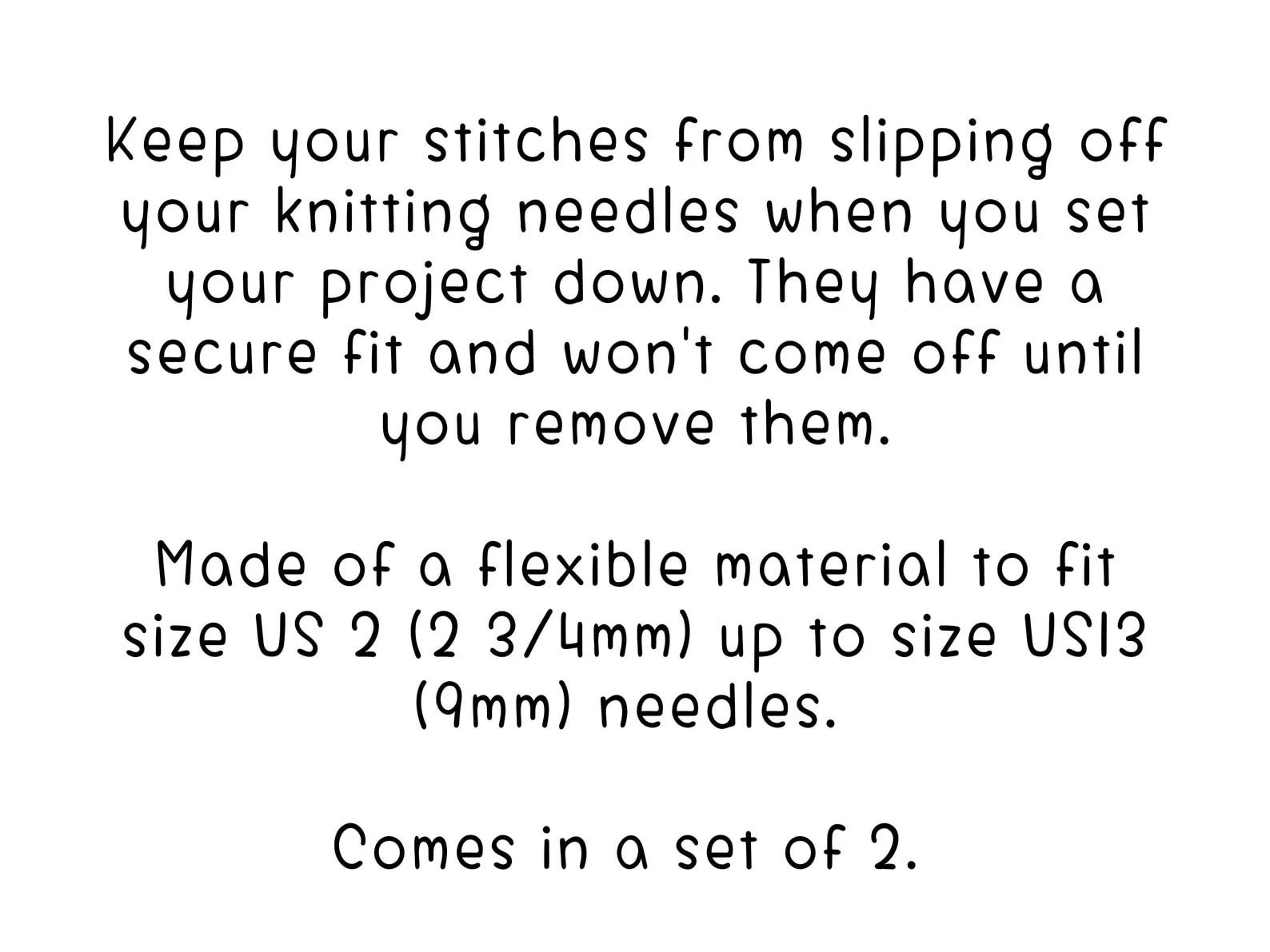 Pair of Knitting Needle Point Protectors